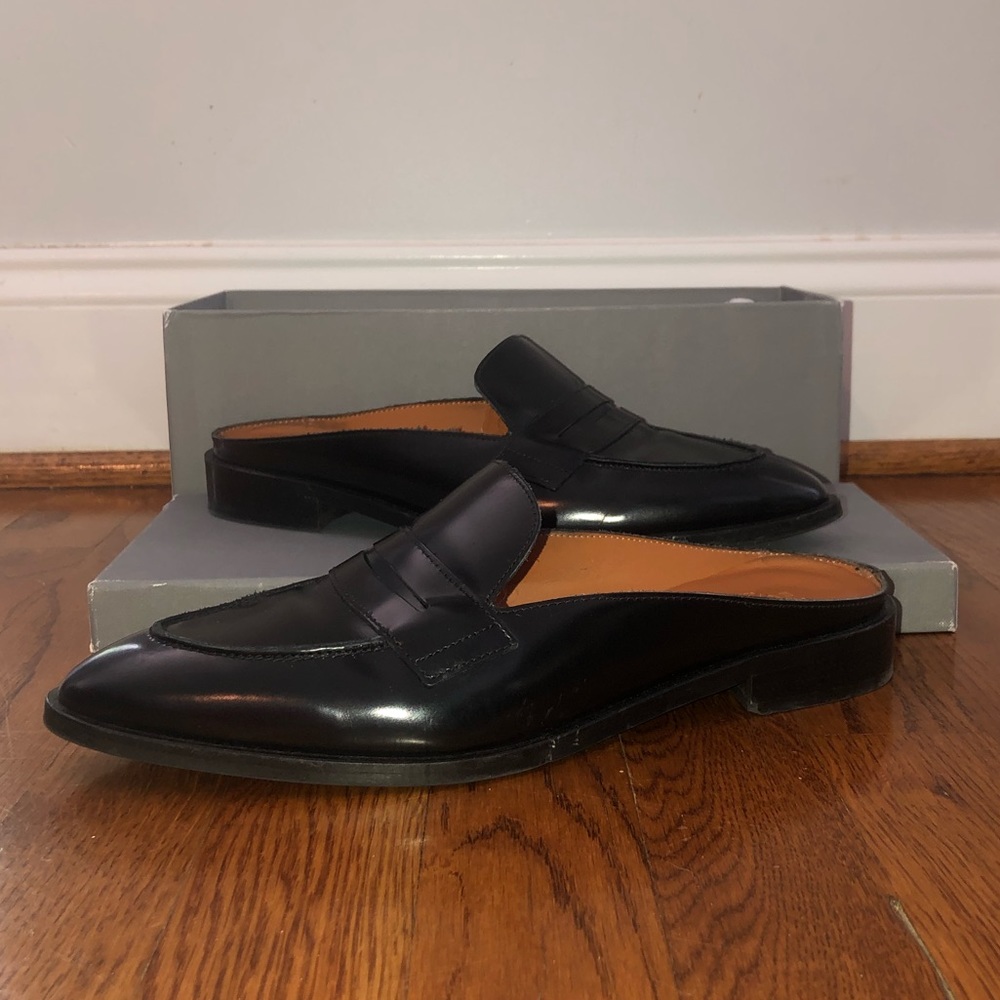 Everlane The Modern Penny Loafer Mule Black 9